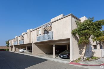 Gated tandem parking spaces